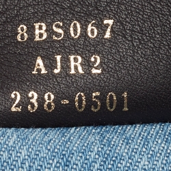 Pre Owned Fendi Blue Denim Mini By The Way Bag