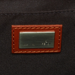 Pre Owned Fendi Tan Leather Compilation Baguette Bag
