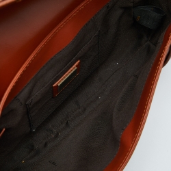 Pre Owned Fendi Tan Leather Compilation Baguette Bag