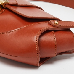 Pre Owned Fendi Tan Leather Compilation Baguette Bag