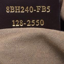 Pre Owned Fendi Brown Zucchino Coated Canvas Drawstring Tote