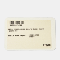 Fendi Purple Fox Fur and Leather Small First Clutch