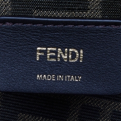 Fendi Purple Fox Fur and Leather Small First Clutch