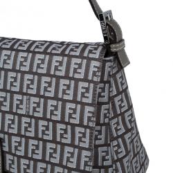 Fendi Metallic Zucchino Baguette Shoulder Bag
