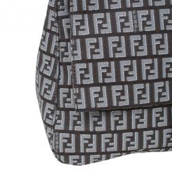 Fendi Metallic Zucchino Baguette Shoulder Bag