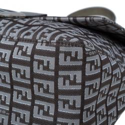 Fendi Metallic Zucchino Baguette Shoulder Bag