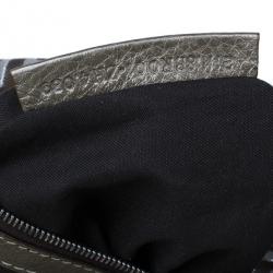 Fendi Metallic Zucchino Baguette Shoulder Bag