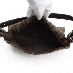 Fendi Tobacco Zucca Canvas Baguette Bag