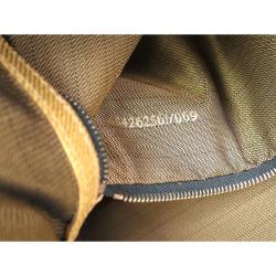 Pre Owned Fendi Bi Color Canvas/Leather Top Handle Bag