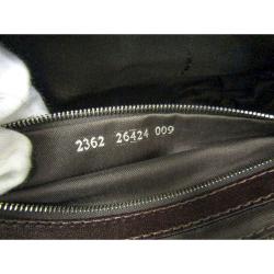 Pre Owned Fendi Tobacco Zucca Canvas Baguette Shoulder Bag