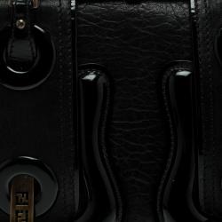 Pre Owned Fendi Black Leather B Bag