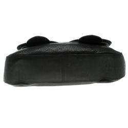 Pre Owned Fendi Black Leather B Bag