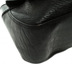 Pre Owned Fendi Black Leather B Bag