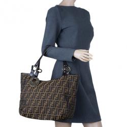 Pre Owned Fendi Zucca Chef Shopper Tote