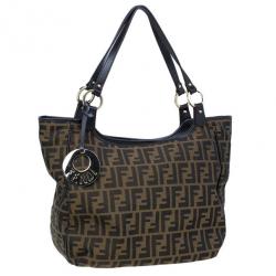 Pre Owned Fendi Zucca Chef Shopper Tote