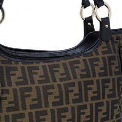 Pre Owned Fendi Zucca Chef Shopper Tote