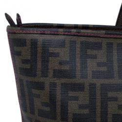 مملوكة مسبقًا Fendi Brown Zucca Canvas Roll Tote