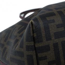 مملوكة مسبقًا Fendi Brown Zucca Canvas Roll Tote