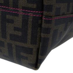 مملوكة مسبقًا Fendi Brown Zucca Canvas Roll Tote