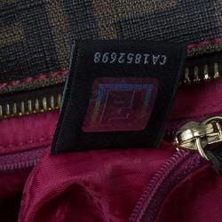 مملوكة مسبقًا Fendi Brown Zucca Canvas Roll Tote