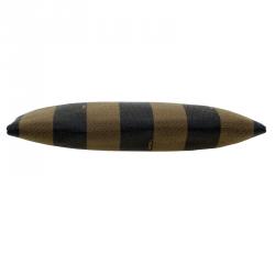 Pre Owned Fendi Tobacco Pequin Striped Canvas Cosmetic Pouch