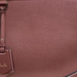 Pre Owned Fendi Brick Red Saffiano Leather 2Jours Tote