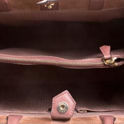 Pre Owned Fendi Brick Red Saffiano Leather 2Jours Tote