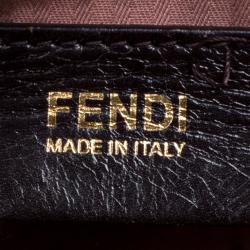 Pre Owned Fendi Brick Red Saffiano Leather 2Jours Tote