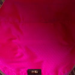 Pre Owned Fendi Brown Zucca Coated Canvas Roll Tote