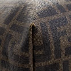 Pre Owned Fendi Brown Zucca Coated Canvas Roll Tote