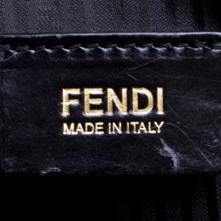 Pre Owned Fendi Black Saffiano Leather 2Jours Tote