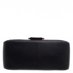 Pre Owned Fendi Navy Blue Leather Mama Shoulder Bag