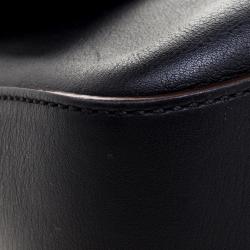 Pre Owned Fendi Navy Blue Leather Mama Shoulder Bag