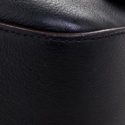 Pre Owned Fendi Navy Blue Leather Mama Shoulder Bag