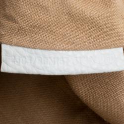 Pre Owned Fendi White Selleria Leather Large Tote