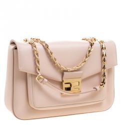 Fendi Blush Pink Leather Be Baguette Shoulder bag