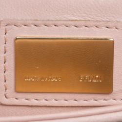 Fendi Blush Pink Leather Be Baguette Shoulder bag