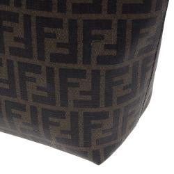 Pre Owned حقيبة فندي سبالماتي رول شوبر كانفاس زوكا بني