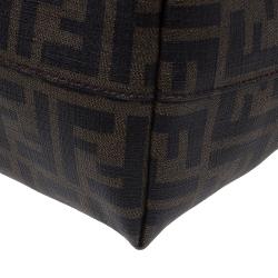 Pre Owned حقيبة فندي سبالماتي رول شوبر كانفاس زوكا بني