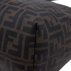 Pre Owned حقيبة فندي سبالماتي رول شوبر كانفاس زوكا بني