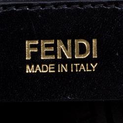 Pre Owned Fendi Black Saffiano Leather 2Jours Tote