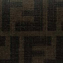 Pre Owned Fendi Tobacco Zucca Canvas Continental Flap Wallet
