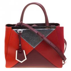 Pre Owned Fendi Multicolor Leather Small 2Jours Tote