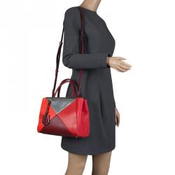 Pre Owned Fendi Multicolor Leather Small 2Jours Tote