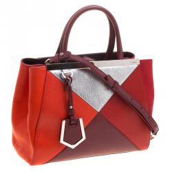 Pre Owned Fendi Multicolor Leather Small 2Jours Tote