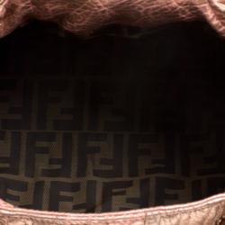 Pre Owned Fendi Bronze Leather Baby Spy Bag