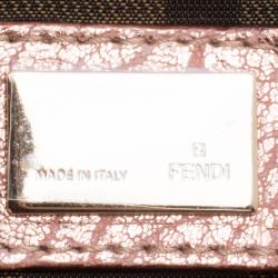 Pre Owned Fendi Bronze Leather Baby Spy Bag