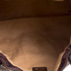 Pre Owned Fendi Tobacco Zucca Canvas and Leather Spy Bag
