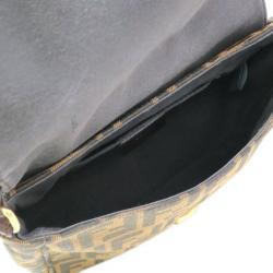 مملوكة مسبقًا Fendi Brown Zucca Canvas Crossbody Bag