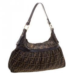 مملوكة مسبقًا Fendi Tobacco Zucca Canvas Shoulder Bag